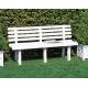 PANCHINA RESINA BIANCA ORCHIDEA CM 145X49XH74