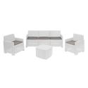 SALOTTO SIMILRATTAN GARDA DIV+2POLT+TAV BIAN