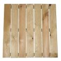 PAPILLON PEDANA ZIGRINATA LEGNO 50X50X3,2CM