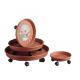 SOTTOVASO CON RUOTE TERRACOTTA D.28 MAX60KG