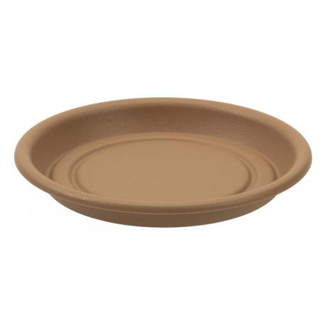 TONTARELLI SOTTOVASO TONDO TULLIPAN MARRONE X VASO 40CM
