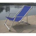 PAPILLON SEDIA ALU/TEXT PIEG 5POS P/PIE BLU 67X61XH118