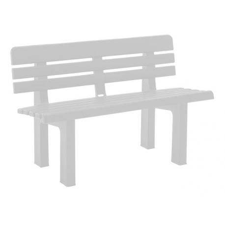 PANCHINA RESINA BIANCA GENZIANA CM110X52XH71