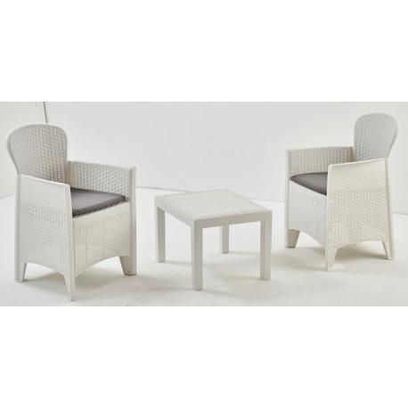 SALOTTINO SIMILRATTAN AKITA 2POLTR+TAV BIA