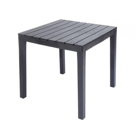 TAVOLO SIMILWOOD BALI 78X78XH72 ANTRACITE