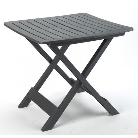 TAVOLO TEVERE PIEGHEVOLE 79X72XH70 ANTRACITE