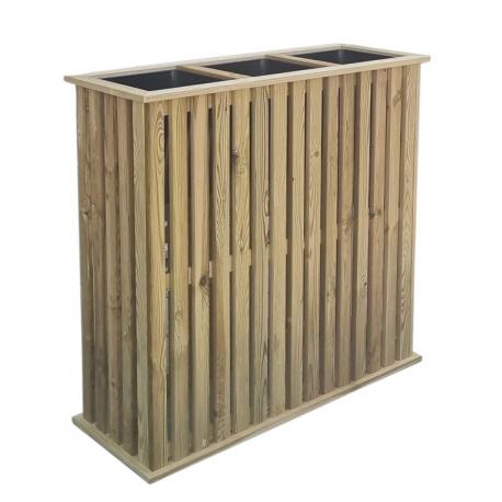 PAPILLON #FIORIERA VERTIC LEGNO 3VASCA 33X91XH85CM