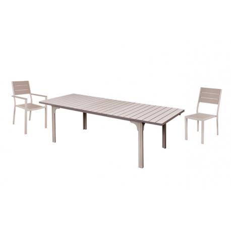 PAPILLON TAVOLO STINTINO ALLUNG BEIGE 180/240X90X76