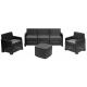 SALOTTO SIMILRATTAN GARDA DIV+2POLT+TAV ANTR