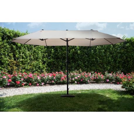 PAPILLON OMBRELLONE DOPPIO RETT LOULE S/BASE 2.7X4.5MT