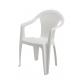 SEDIA MONOBLOCCO KORA SIMILRATTAN BIANCA