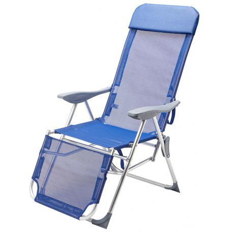 PAPILLON SEDIA ALU/TEXT PIEG 5POS P/PIE BLU 67X61XH118