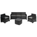 SALOTTO SIMILRATTAN GARDA DIV+2POLT+TAV ANTR