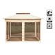 PAPILLON GAZEBO BELEM ACC 4 PARETI BEIGE 3X6XH2.6M