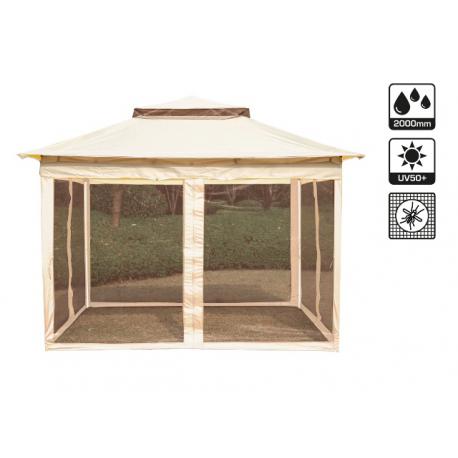 PAPILLON GAZEBO BELEM ACC 4 PARETI BEIGE 3X6XH2.6M