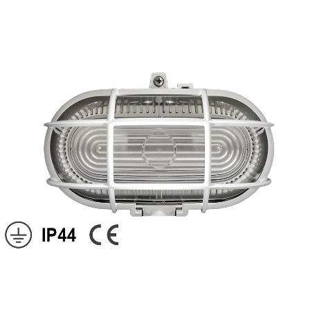 PAPILLON PLAFONIERA OVALE PVC BIANCA IP44