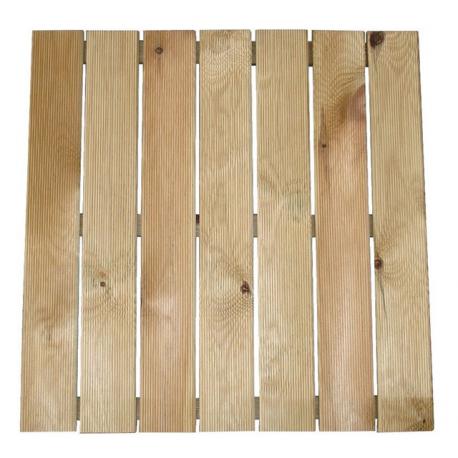 PAPILLON PEDANA ZIGRINATA LEGNO 50X50X3,2CM