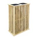 PAPILLON FIORIERA VERTIC LEGNO 2VASCA 32X62XH85CM