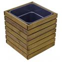 PAPILLON FIORIERA LEGNO/PLASTICA 1VASCA 36X36XH35CM