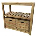 PAPILLON MOBILE LEGNO TERRAZZO C/CASSETTI 91X45XH90CM