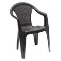 SEDIA MONOBLOCCO KORA SIMILRATTAN ANTRACITE