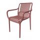 SEDIA LUISE C/BRACCIOLI IMPILABILE TERRACOT