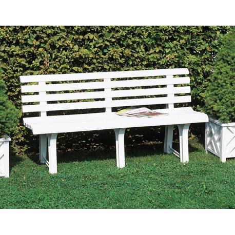 PANCHINA RESINA BIANCA ORCHIDEA CM 145X49XH74