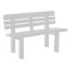 PANCHINA RESINA BIANCA GENZIANA CM110X52XH71