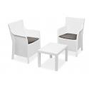 SALOTTINO SIMILRAT MAGNOLIA 2POLTR+TAV BIANCO
