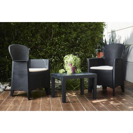 SALOTTINO SIMILRATTAN AKITA 2POLTR+TAV ANTRA
