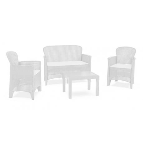 SALOTTO SIMILRATTAN JUNGLE DIV+2POLT+TAV BIA