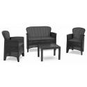 SALOTTO SIMILRATTAN JUNGLE DIV+2POLT+TAV ANTR
