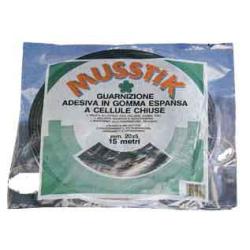 PROFILO ADESIVO EPDM ESPANSO NERO MM3X10X20MT