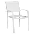 PAPILLON SEDIA ALL/TEXTILENE CHIANCA C/BRAC BIANCO