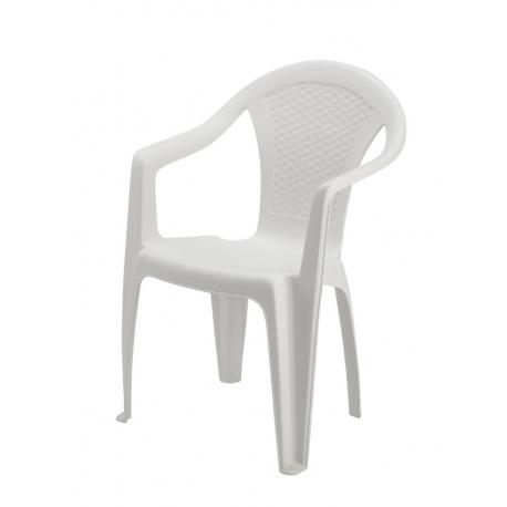 SEDIA MONOBLOCCO KORA SIMILRATTAN BIANCA