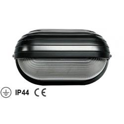 PAPILLON PLAFONIERA MINI PALPEBRA OVALE NERA IP44