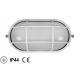 PAPILLON PLAFONIERA OVALE ALU NERA IP44
