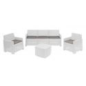 SALOTTO SIMILRATTAN GARDA DIV+2POLT+TAV BIAN