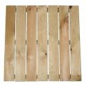 PAPILLON PEDANA ZIGRINATA LEGNO 50X50X3,2CM
