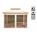 PAPILLON GAZEBO BELEM ACC 4 PARETI BEIGE 360X360X270CM