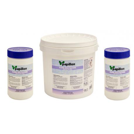 PAPILLON CLORO PASTIGLIE COMBINATE MULTIAZ 200GR 25KG