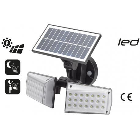 MAURER LAMPADA SOLARE DOPPIO CREP-MOV 450LM IP65