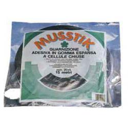PROFILO ADESIVO EPDM ESPANSO NERO MM3X20X20MT
