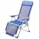 PAPILLON SEDIA ALU/TEXT PIEG 5POS P/PIE BLU 67X61XH118