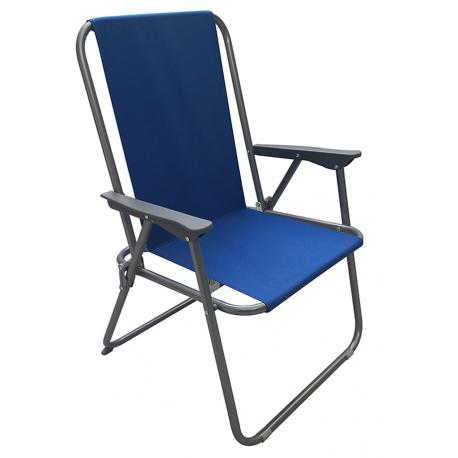 PAPILLON SEDIA ACC/TEXT PIEGH C/BRACC BLU 54X43XH79CM