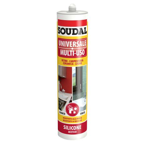 SOUDAL SILICONE ACETICO UNIVERS BIANCO 280ML