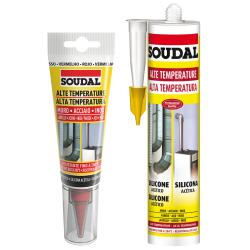 SOUDAL SILICONE ACETICO ALTA TEMP ROSSO 60ML