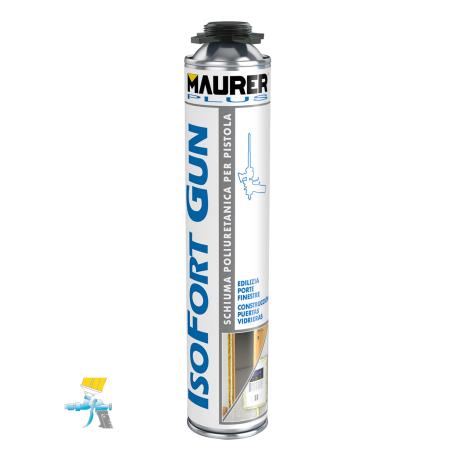 MAURER PLUS SCHIUMA POLIUR ISOFORT TEGOLE P/PISTOLA 750ML - per coppi