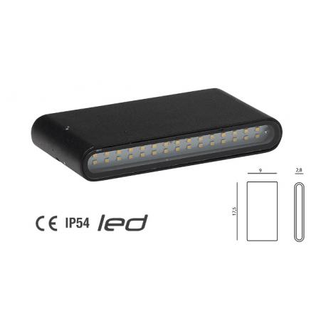 PAPILLON APPLIQUE LED MOD RAY NERO LM880 W10 - 880 lumen - 4000K