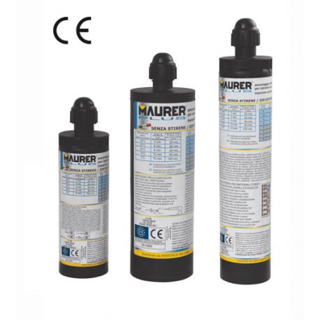 MAURER PLUS RESINA VINILESTERE MPLUS CE OPZ1 ML400+2MIS - 2 miscelatori - vinilica - certificata CE OPZIONE 1